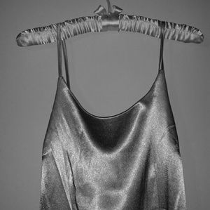 Nasty Gal Metallic Slip Dress